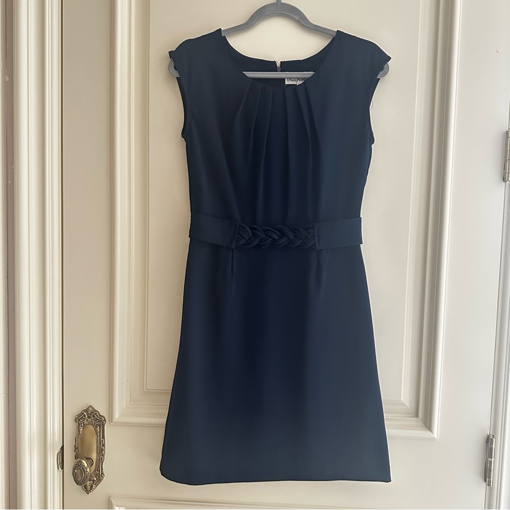 Olivia Matthews Navy Blue Office Wear Semi Formal Mini Dress
